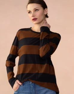 Best Cynthia Rowley Long Sleeve Everyday Tee BLKBR