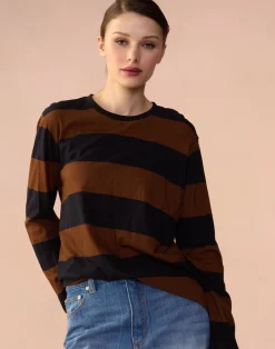 Best Cynthia Rowley Long Sleeve Everyday Tee BLKBR