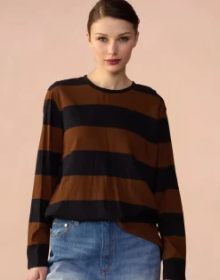 Best Cynthia Rowley Long Sleeve Everyday Tee BLKBR