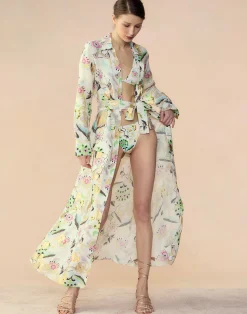 Fashion Cynthia Rowley Love Locket Linen Shirt Dress WHTFL