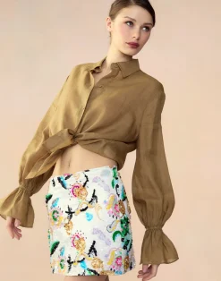 Outlet Cynthia Rowley Love Locket Skirt WHTML