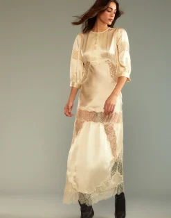 Clearance Cynthia Rowley Lure Lace Dress IVORY