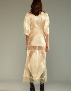 Clearance Cynthia Rowley Lure Lace Dress IVORY