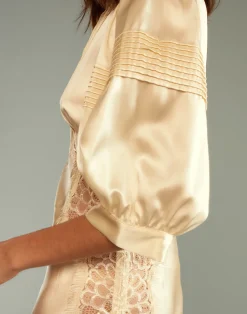 Clearance Cynthia Rowley Lure Lace Dress IVORY