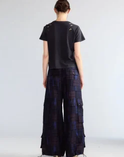 Outlet Cynthia Rowley Madrid Madras Cargo Pants NVMT