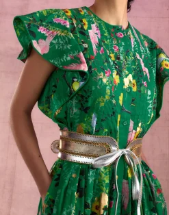 Hot Cynthia Rowley Malta Kaftan GRNFL