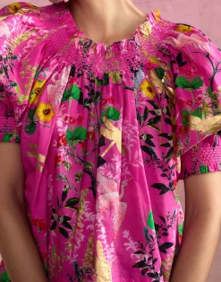 Outlet Cynthia Rowley Malta Off Shoulder Blouse PNKFL