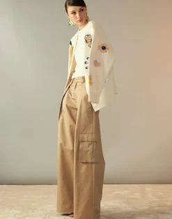 Hot Cynthia Rowley Marbella Cotton Cargo Pant KHAKI