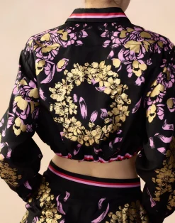 New Cynthia Rowley Marseille Shirt BLKGD