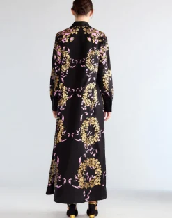 Clearance Cynthia Rowley Marseille Shirt Dress BLKGD