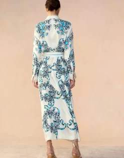 Sale Cynthia Rowley Marseille Shirt Dress WTBLU