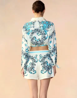 Best Cynthia Rowley Marseille Shorts WTBLU