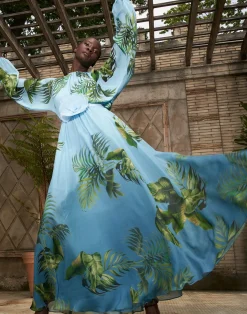 Clearance Cynthia Rowley Messina Silk Dress BLUMLT