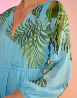 Clearance Cynthia Rowley Messina Silk Dress BLUMLT