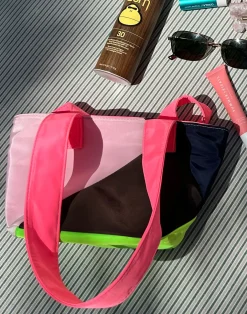 Hot Cynthia Rowley Mini Colorblock Nylon Tote MULTI