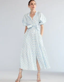 Sale Cynthia Rowley Montauk Cotton Dress BLUWHT