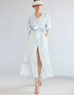 Sale Cynthia Rowley Montauk Cotton Dress BLUWHT