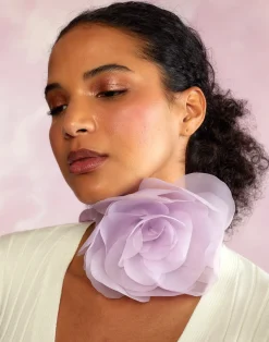 New Cynthia Rowley Organza Flower Ties LVNDR