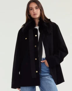 Outlet Cynthia Rowley Outward Bound Field Jacket BLACK