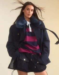 Outlet Cynthia Rowley Outward Bound Field Jacket Denim