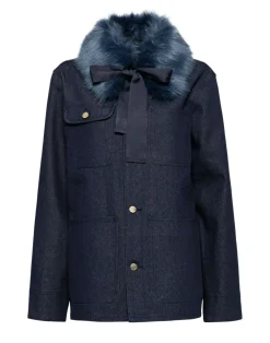 Outlet Cynthia Rowley Outward Bound Field Jacket Denim