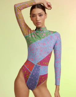 Fashion Cynthia Rowley Patchwork Wetsuit FRLMU