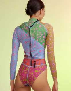 Fashion Cynthia Rowley Patchwork Wetsuit FRLMU
