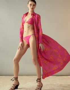 Outlet Cynthia Rowley Perennial Shirt Dress PNKFL