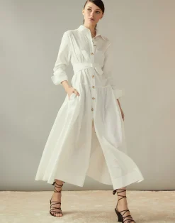 Online Cynthia Rowley Perennial Shirt Dress White