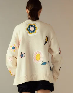 Online Cynthia Rowley Playful Patchwork Cardigan WHTML