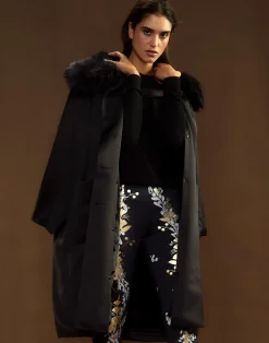 Hot Cynthia Rowley Polished Coat BLACK