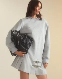Outlet Cynthia Rowley Preston Kilt Sweatshirt Dress HGREY