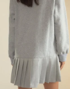 Outlet Cynthia Rowley Preston Kilt Sweatshirt Dress HGREY