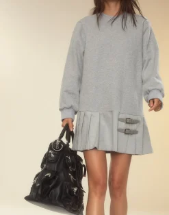 Outlet Cynthia Rowley Preston Kilt Sweatshirt Dress HGREY