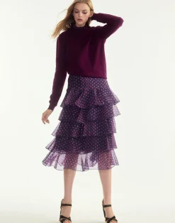 Outlet Cynthia Rowley Prim Silk Organza Skirt RDNVY