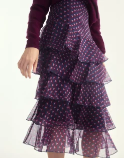 Outlet Cynthia Rowley Prim Silk Organza Skirt RDNVY