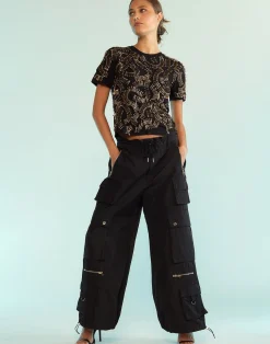 Hot Cynthia Rowley Safety First Tee BLACK