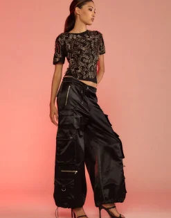 Hot Cynthia Rowley Safety First Tee BLACK