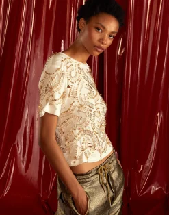 New Cynthia Rowley Safety First Tee White