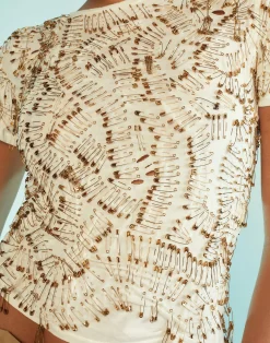 New Cynthia Rowley Safety First Tee White