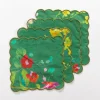 Discount Cynthia Rowley Scallop Embroidered Edge Cocktail Napkin GRNFL