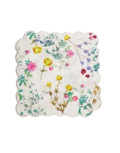 Best Cynthia Rowley Scallop Embroidered Edge Cocktail Napkin WHTFL
