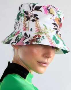 Discount Cynthia Rowley Secret Garden Bucket Hat WHTMT