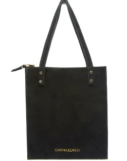 Sale Cynthia Rowley Sleek Suede Tote BLACK