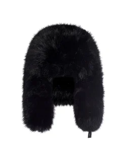 Discount Cynthia Rowley Snow Bunny Trapper Hat BLACK