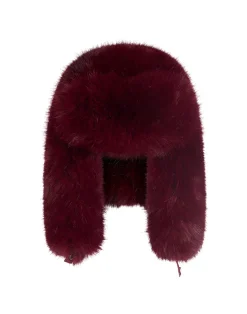 Discount Cynthia Rowley Snow Bunny Trapper Hat BRGDY