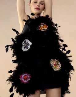 Online Cynthia Rowley Tickle Your Fancy Dress BLKMT