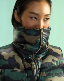 Outlet Cynthia Rowley Undercover Puffer Vest GRNCAM