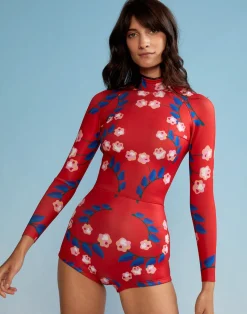 New Cynthia Rowley Vine Floral Wetsuit RDVFLO