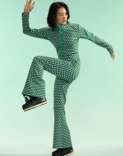 Online Cynthia Rowley Water Repellent Bonded Jumpsuit GRNMT